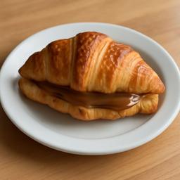 Croissant de cajeta y plátano